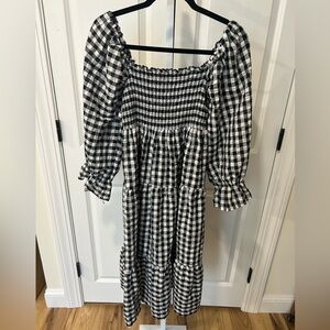 Black and White Gingham Dress